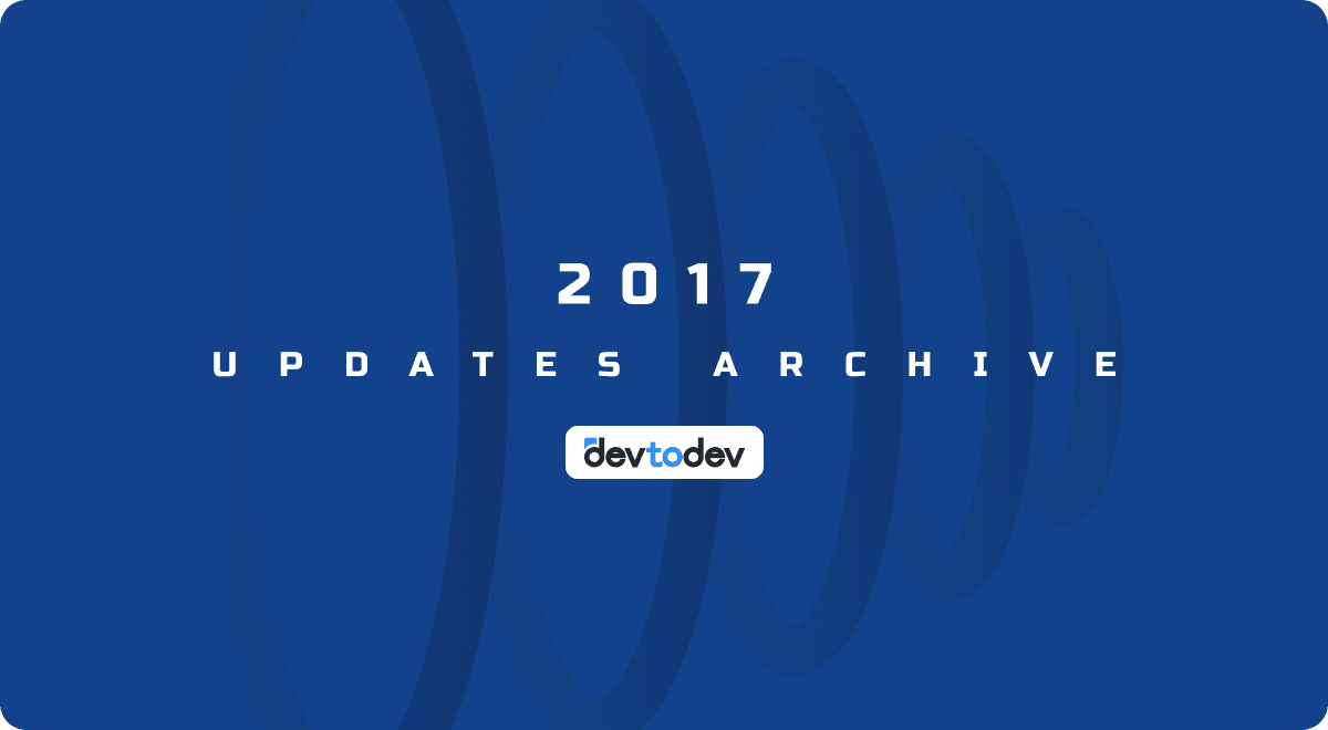 devtodev Key Milestones in 2017