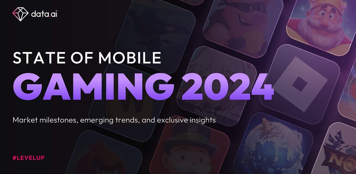 state of mobile gaming 2024 data.ai