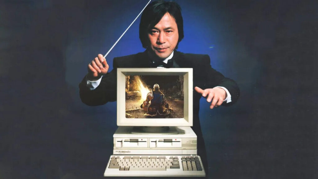 Japanese man old PC