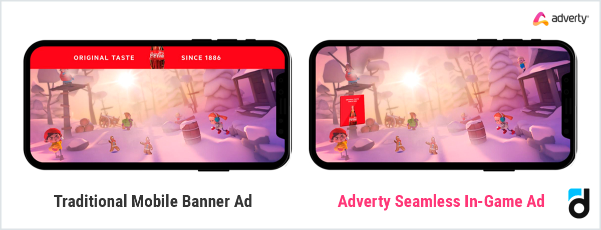 Seamless ads in games how look